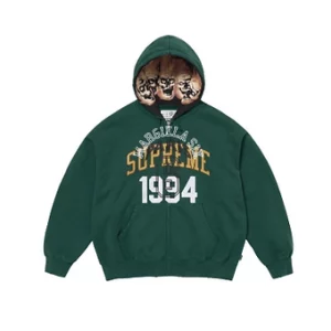 Supreme x Maison Margiela Zip Hoodie Green