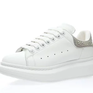 Alexander McQueen White Glitter Back