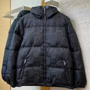Gucci Monogram Puffer Jacket Black