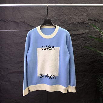 Casa Blanca Knit White Blue