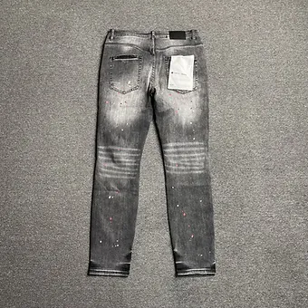 Purple Jeans ripped blackgray