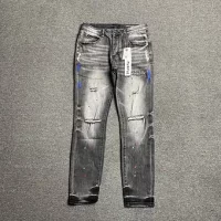 Purple Jeans ripped blackgray