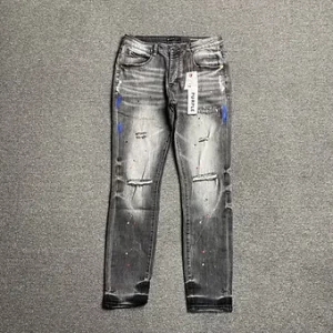 Purple Jeans ripped blackgray