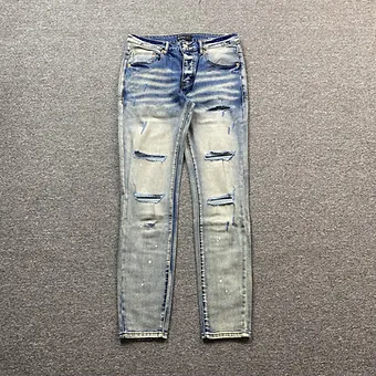 Purple Jeans street blue