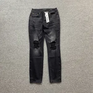 Purple Jeans black ripped