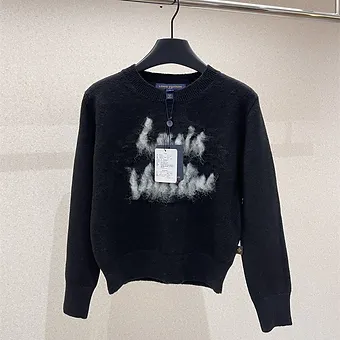 LV 1V Sweater Top Version Black