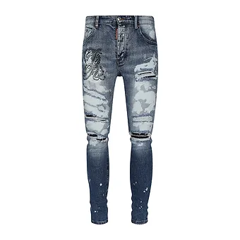 DSQ ripped bright jeans