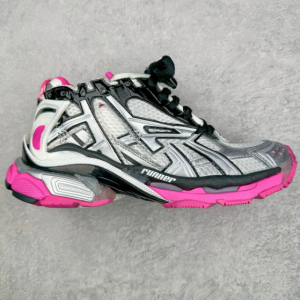 Balenciaga Runners Hot Pink Black Silver