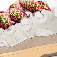 LANVIN White sneaker curb