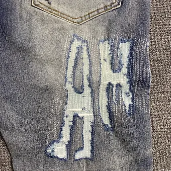 Amiri jeans standard black or blue logo