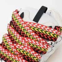 LANVIN White sneaker curb