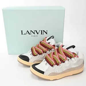 LANVIN White sneaker curb