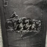 Amiri jeans standard black ripped off