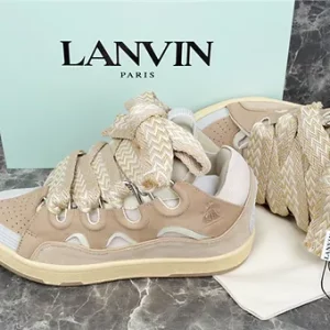 LANVIN beige sneaker curb
