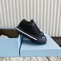 Prada Macro Re-Nylon and leather sneakers