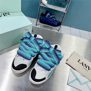 LANVIN blue sneaker curb