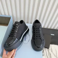 Prada Macro Re-Nylon and leather sneakers