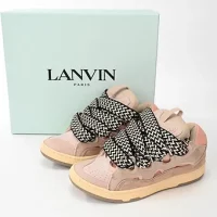 LANVIN pink sneaker curb