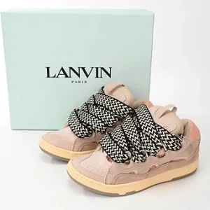 LANVIN pink sneaker curb