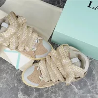 LANVIN beige sneaker curb