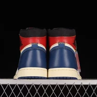 UN stitching black and blue toe