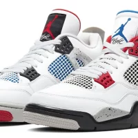 Jordan 4 Red and Blue Mandarin duck