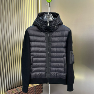 Moncler Zip Vest Black Arm Pocket