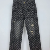 LV Jeans Monogram Washed Black