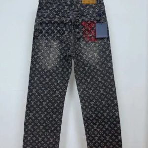 LV Jeans Monogram Washed Black