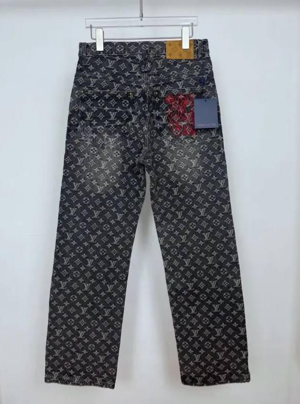 LV Jeans Monogram Washed Black