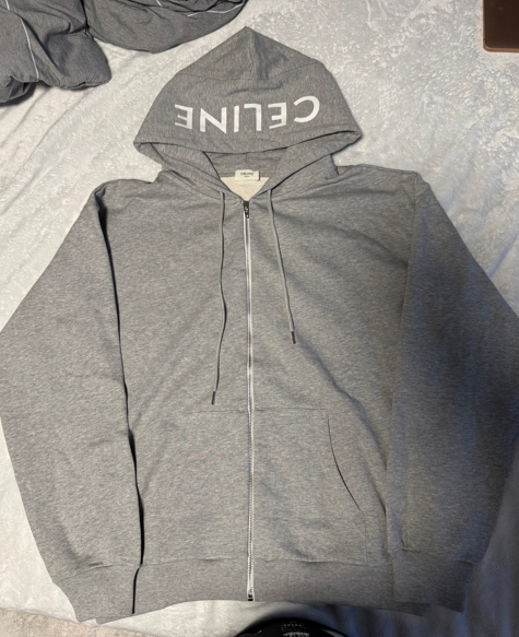 Screenshot 2025-10-04 151012 Celine Zip Hoodie Grey