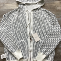 Dior Zip Hoodie Reversible Grey