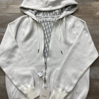 Dior Zip Hoodie Reversible Grey