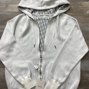 Dior Zip Hoodie Reversible Grey