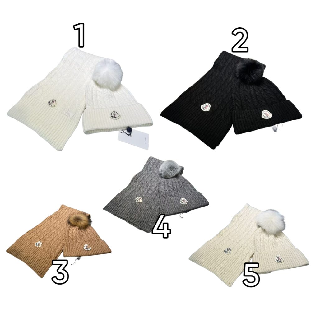 Moncler Set Beanie&Scarf Women