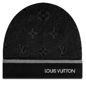 Louis Vuitton Beanie Black Grey