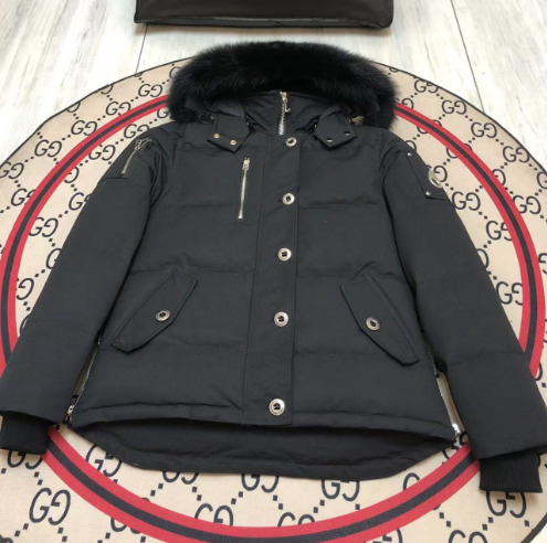Moose Knuckles Jacket Black Black Fur