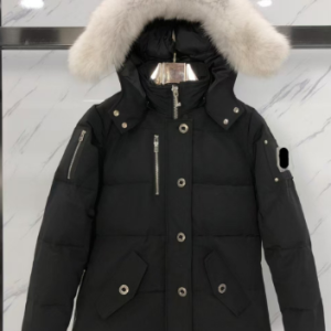 Moose Knuckles Jacket Black V2 White Fur