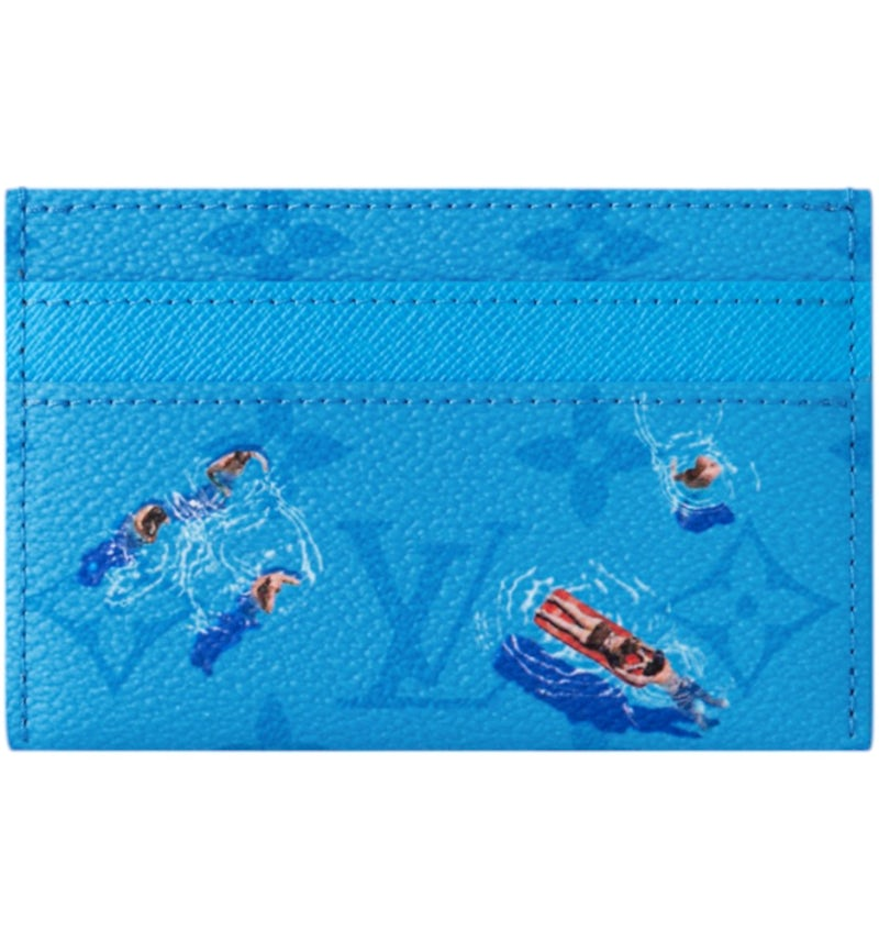 LV Card Wallet Blue
