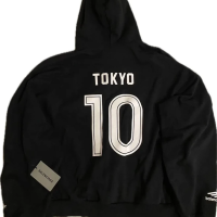 1751014818 (1) Balenciaga Soccer Zip Hoodie Black Tokyo10 Black