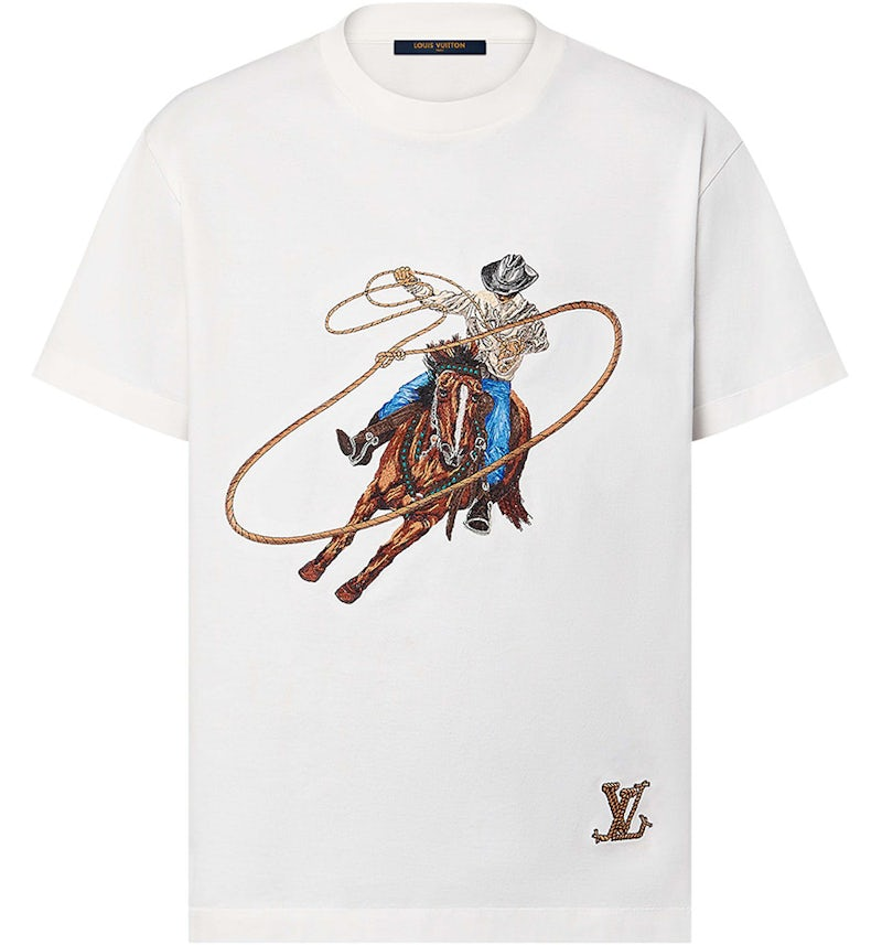 LV Graphic T-Shirt Cowboy White