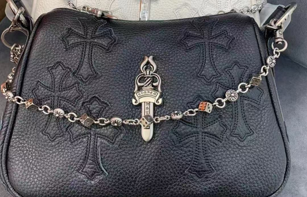 O1CN013uA9wH1d3UaiDFgdh_!!2216521583680-0-cib Chrome Hearts Bag Black Little Cross