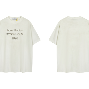 Acne Studios Tee White Black Font