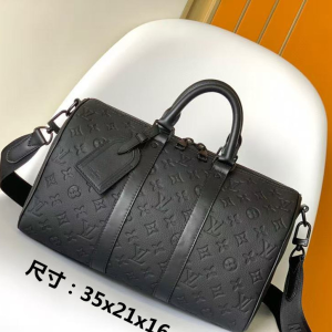 LV Bag Mini Duffle Bag All Black Logo