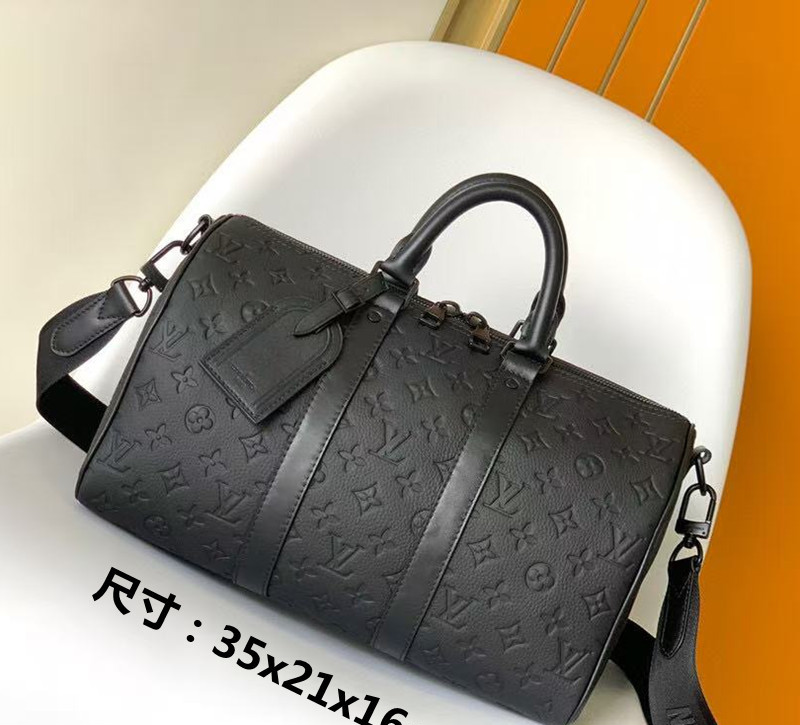 O1CN01JQv62R1hn4VHbRMkF_!!2218376384321-0-cib LV Bag Mini Duffle Bag All Black Logo