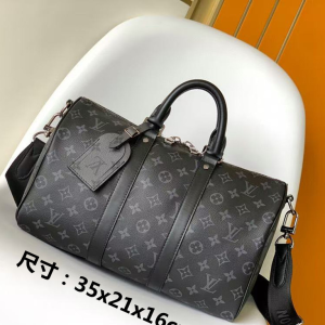 LV Bag Mini Duffle Bag Black Monogram