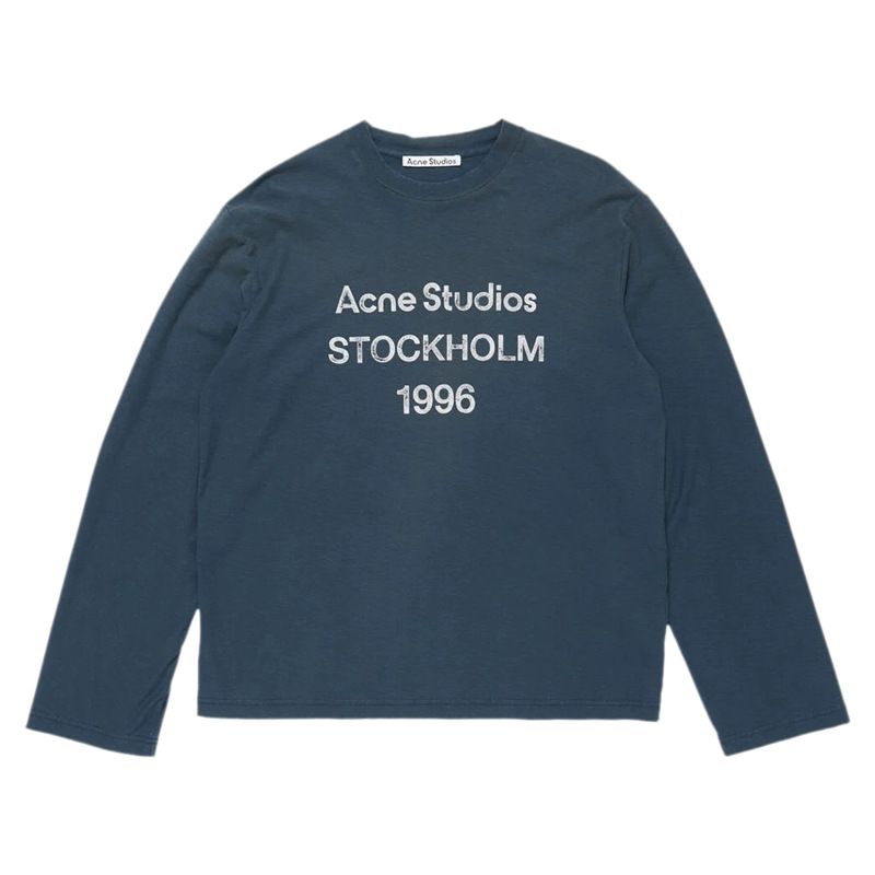 Acne Studios Longsleeve Navy White Font