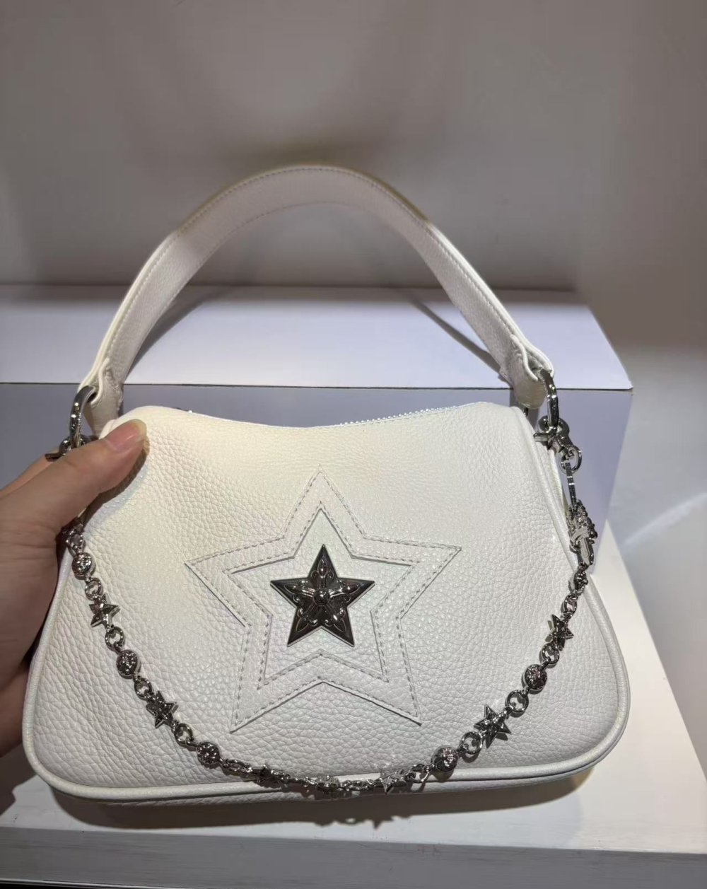 Chrome Hearts Bag White Star Silver