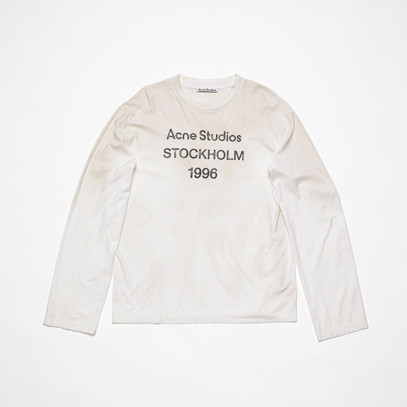 Acne Studios Longsleeve White Black Font