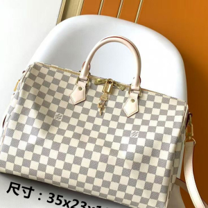 LV Bag Mini Duffle Bag White Chess